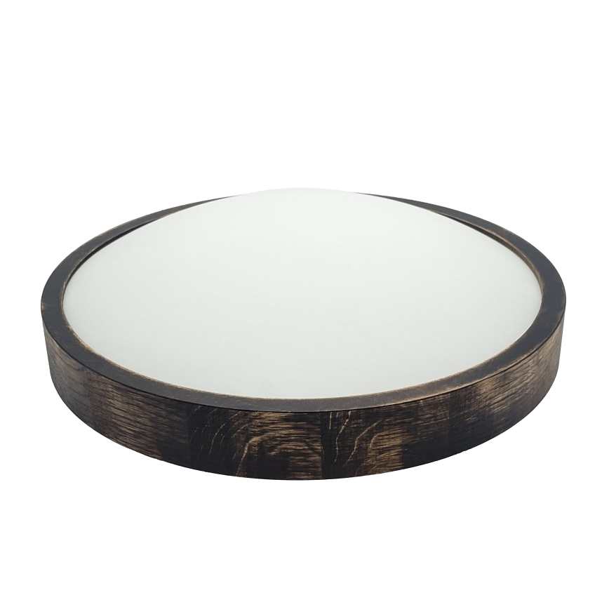 Brilagi - Stropní svítidlo CARVALHO SLIM SMOKEY 2xE27/60W/230V dub pr. 37,5 cm