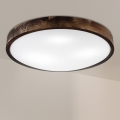 Brilagi - Stropní svítidlo CARVALHO SLIM SMOKEY 3xE27/60W/230V dub pr. 47,5 cm