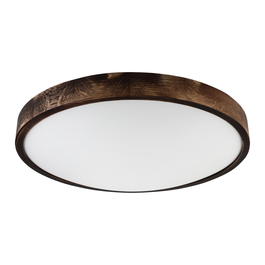 Brilagi - Stropní svítidlo CARVALHO SLIM SMOKEY 3xE27/60W/230V dub pr. 47,5 cm