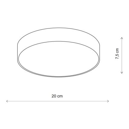Brilagi - Stropní svítidlo CLARE 1xE27/24W/230V pr. 20 cm béžová