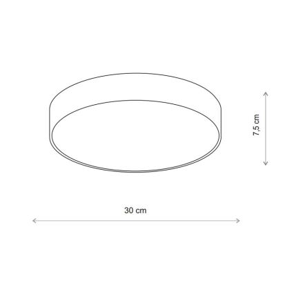 Brilagi - Stropní svítidlo CLARE 2xE27/24W/230V pr. 30 cm béžová