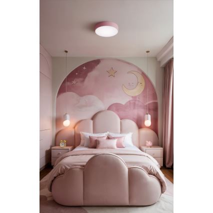 Brilagi - Stropní svítidlo CLARE 2xE27/24W/230V pr. 30 cm růžová