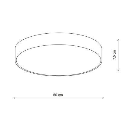 Brilagi - Stropní svítidlo CLARE 4xE27/24W/230V pr. 50 cm béžová