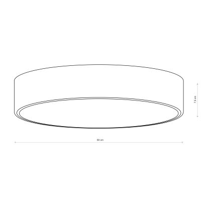 Brilagi - Stropní svítidlo CLARE 4xE27/40W/230V pr. 50 cm hnědá