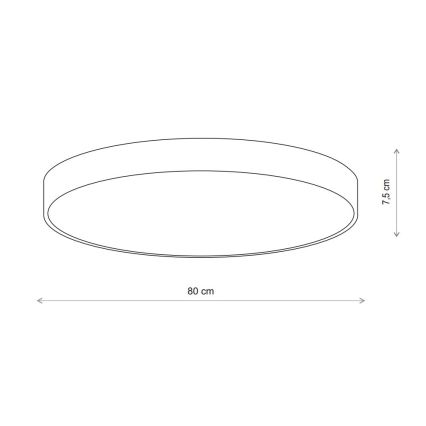 Brilagi - Stropní svítidlo CLARE 6xE27/40W/230V pr. 80 cm béžová