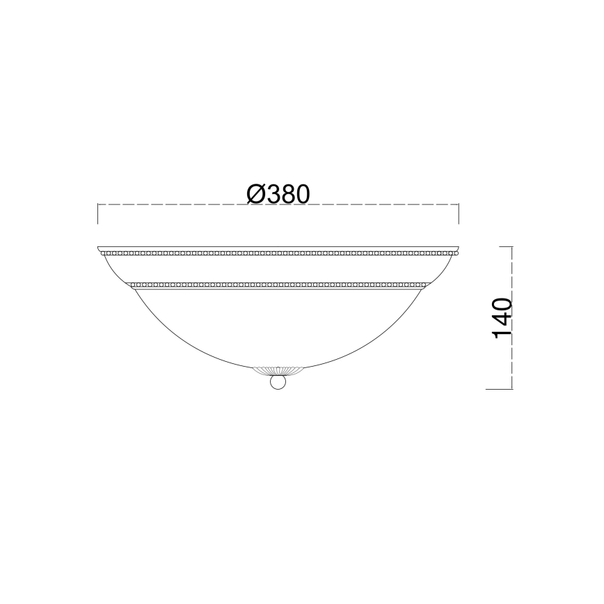 Brilagi - Stropní svítidlo CLASSIC 3xE27/60W/230V bronzová