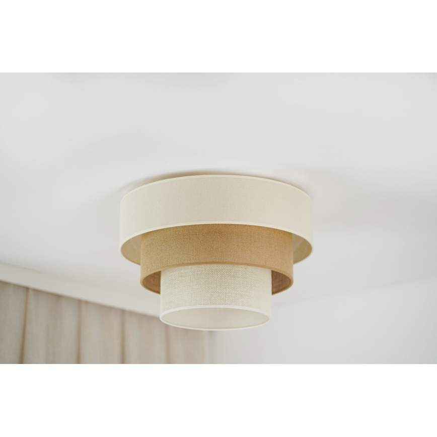 Brilagi - Stropní svítidlo DENVER LUNETA 1xE27/15W/230V pr. 45 cm béžová/hnědá/krémová