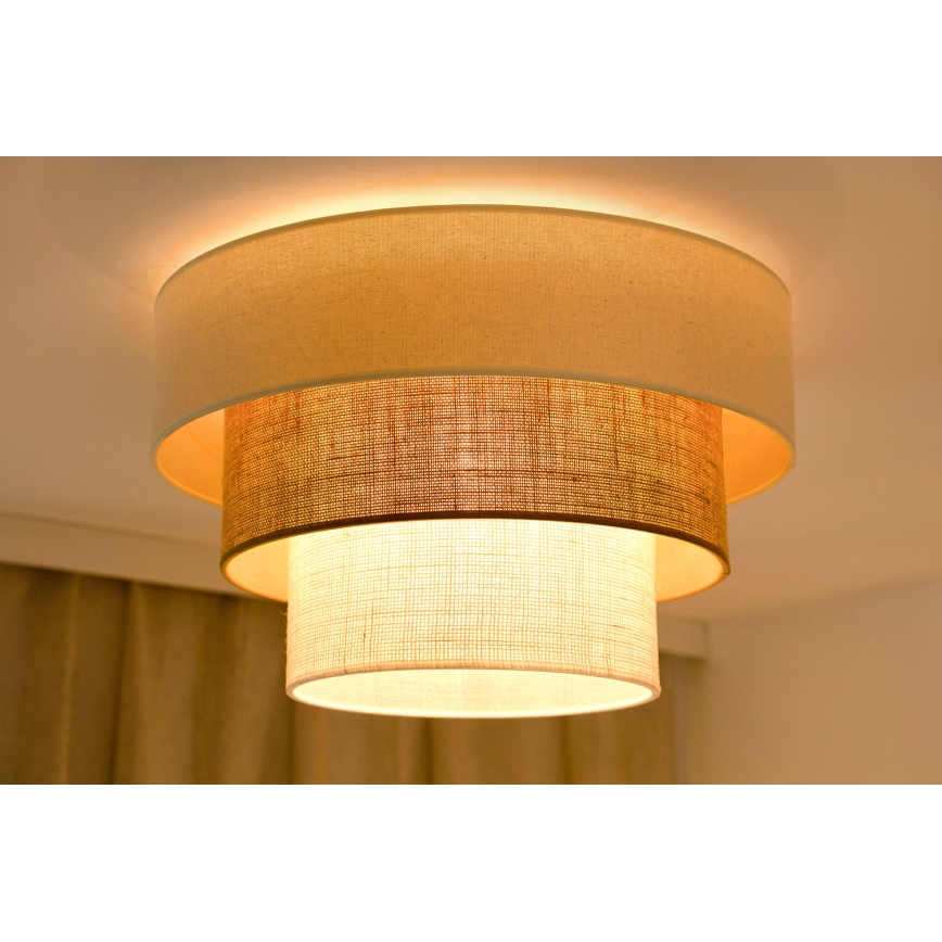 Brilagi - Stropní svítidlo DENVER LUNETA 1xE27/15W/230V pr. 45 cm béžová/hnědá/krémová