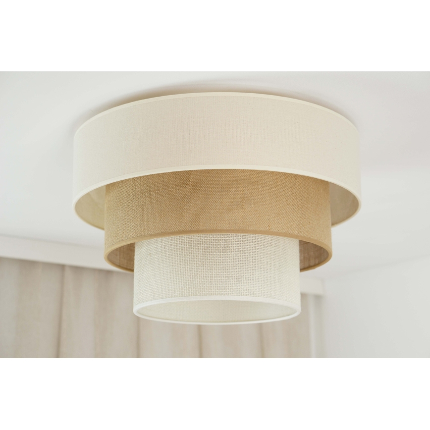 Brilagi - Stropní svítidlo DENVER LUNETA 1xE27/15W/230V pr. 45 cm béžová/hnědá/krémová