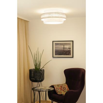 Brilagi - Stropní svítidlo DOVER SPACE LED/12W/230V pr. 50 cm 3000K/4000K/6400K šedá/krémová