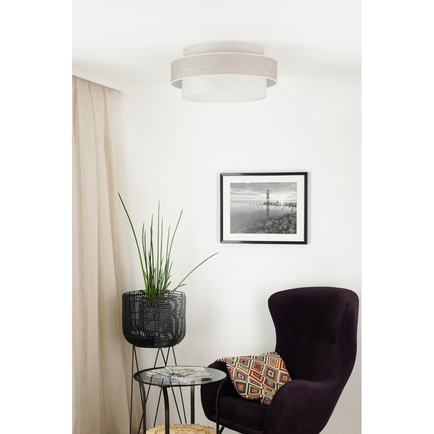Brilagi - Stropní svítidlo DOVER SPACE LED/12W/230V pr. 50 cm 3000K/4000K/6400K šedá/krémová