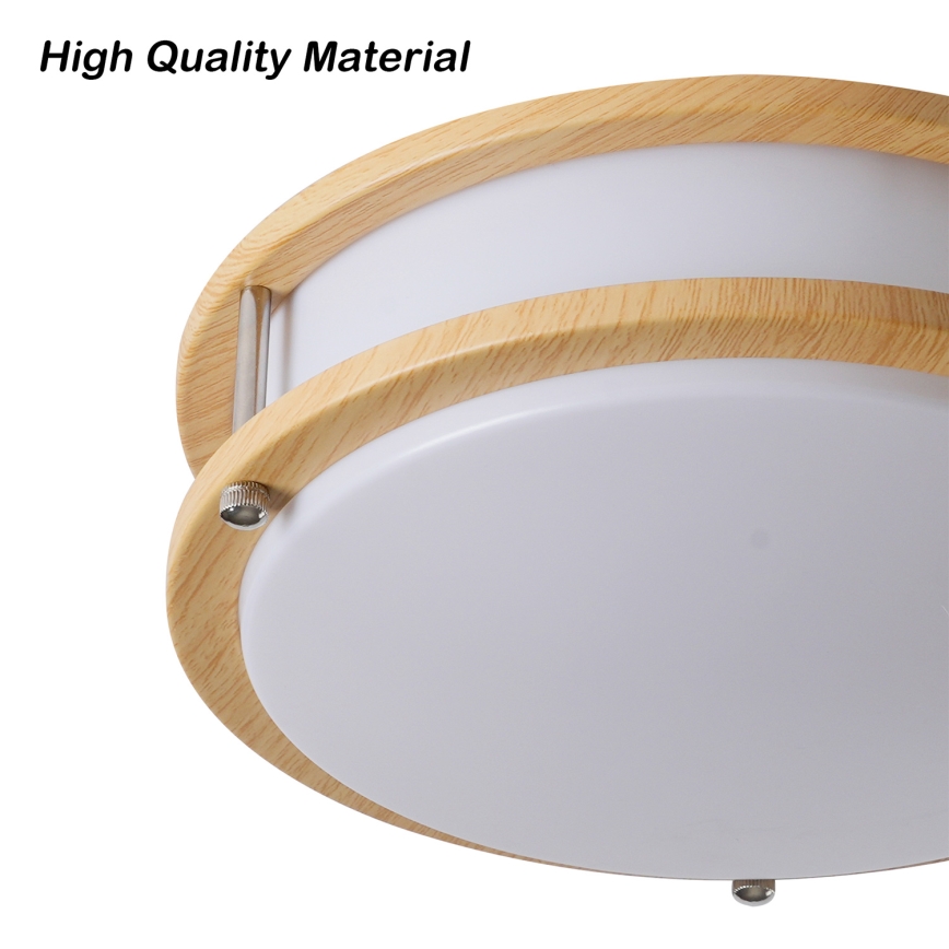 Brilagi - Stropní svítidlo ELARO 2xE27/40W/230V pr. 26 cm dekor dřeva