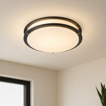 Brilagi - Stropní svítidlo ELARO 4xE27/40W/230V pr. 41 cm černá
