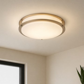 Brilagi - Stropní svítidlo ELARO 4xE27/40W/230V pr. 41 cm zlatá