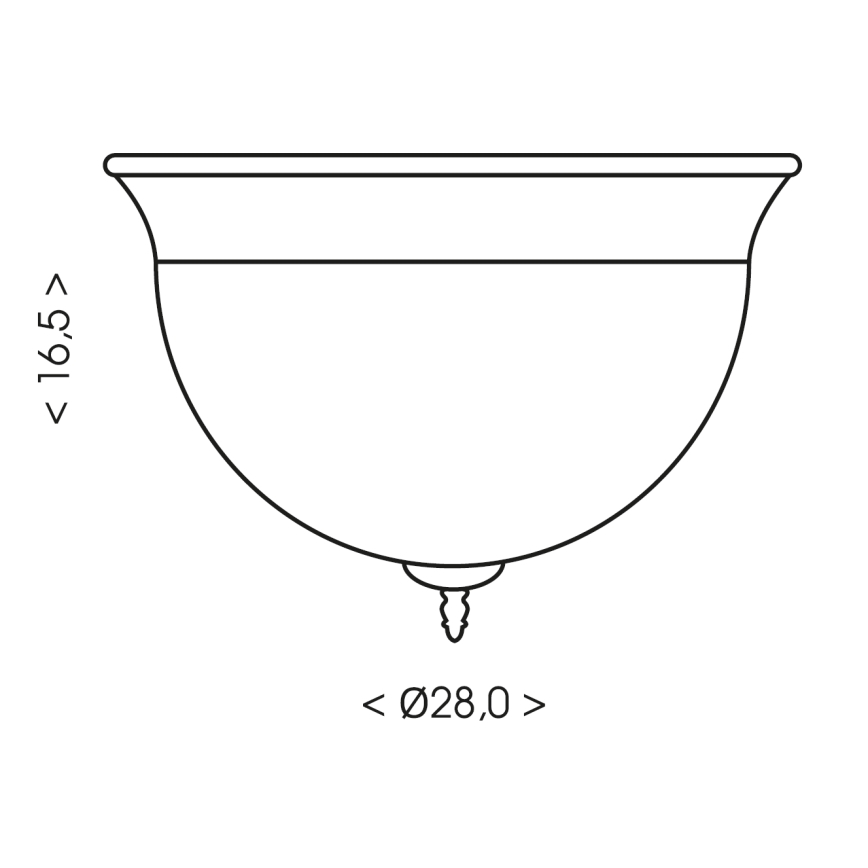Brilagi - Stropní svítidlo FRESCO 2xE27/40W/230V pr. 28 cm bílá