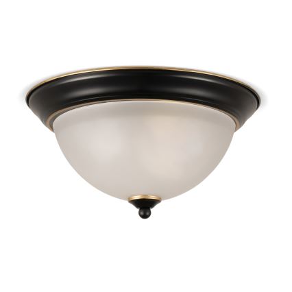 BRILAGI - Stropní svítidlo FRESCO 2xE27/40W/230V pr. 28 cm černá/zlatá
