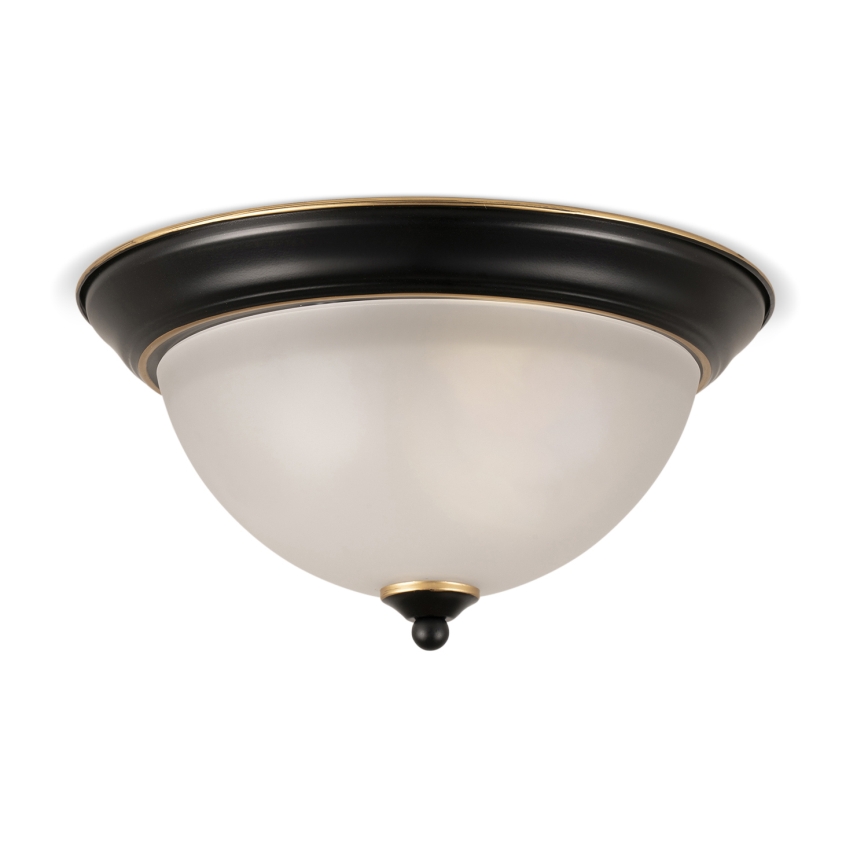 BRILAGI - Stropní svítidlo FRESCO 2xE27/40W/230V pr. 28 cm černá/zlatá