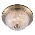Brilagi - Stropní svítidlo FRESCO 2xE27/40W/230V pr. 28 cm mosaz