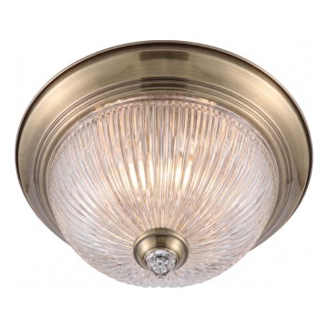 Brilagi - Stropní svítidlo FRESCO 2xE27/40W/230V pr. 28 cm mosaz