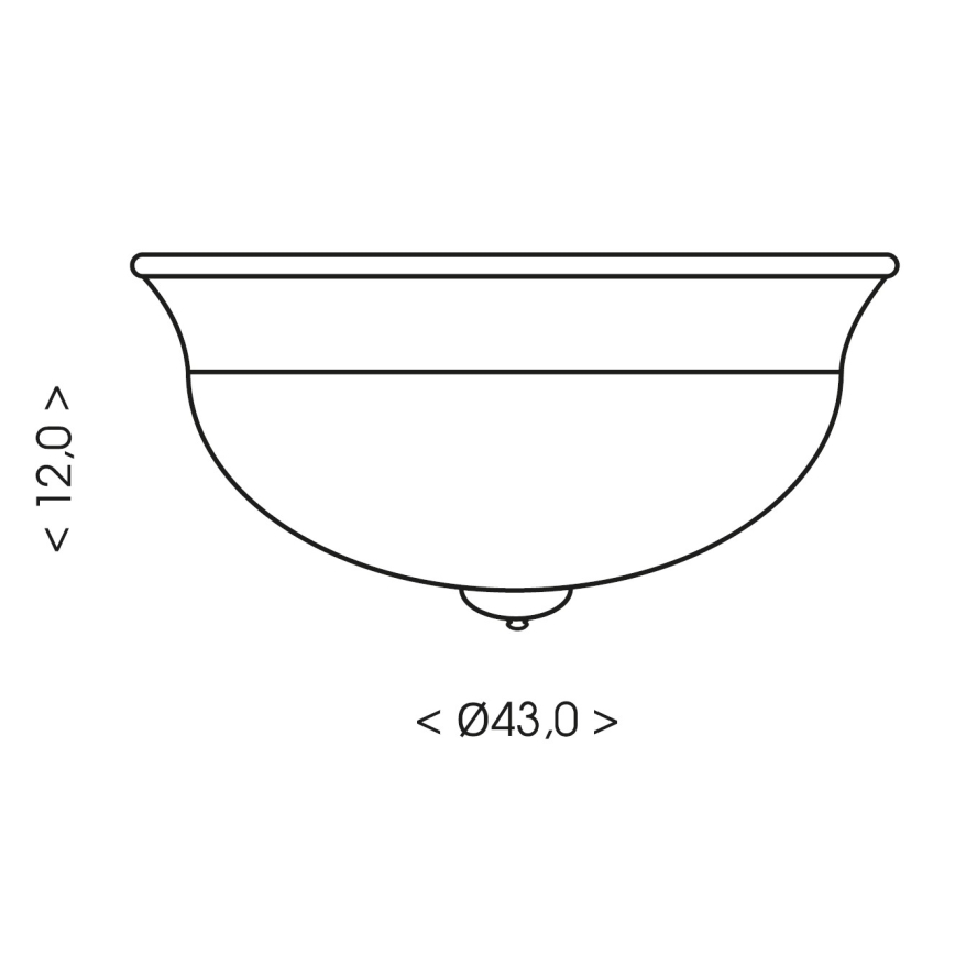 Brilagi - Stropní svítidlo FRESCO 2xE27/40W/230V pr. 43 cm hnědá