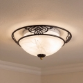 BRILAGI - Stropní svítidlo FRESCO 3xE27/40W/230V pr. 48 cm hnědá