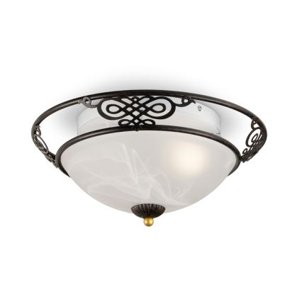 BRILAGI - Stropní svítidlo FRESCO 3xE27/40W/230V pr. 48 cm hnědá