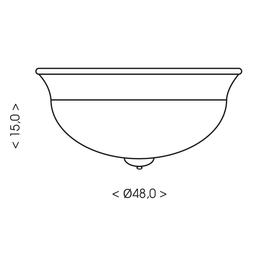 Brilagi - Stropní svítidlo FRESCO 3xE27/40W/230V pr. 48 cm hnědá