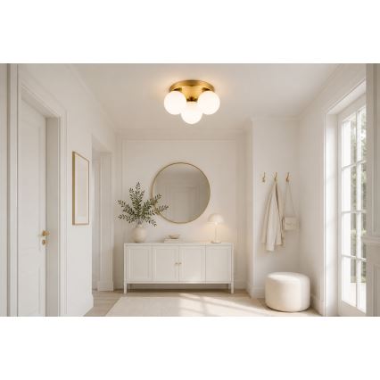 Brilagi - Stropní svítidlo MILO 3xE27/60W/230V pr. 35 cm zlatá