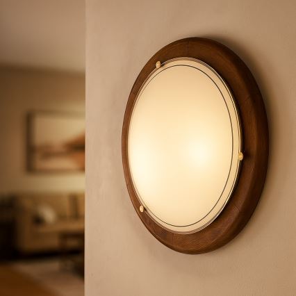 Brilagi - Stropní svítidlo ORBIS 1xE27/60W/230V pr. 30 cm borovice