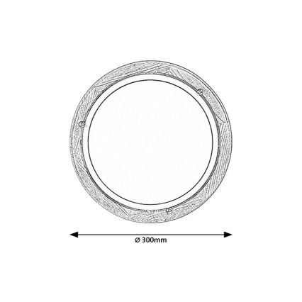 Brilagi - Stropní svítidlo ORBIS 1xE27/60W/230V pr. 30 cm borovice