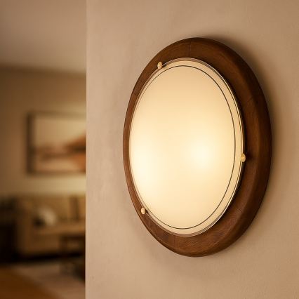 Brilagi - Stropní svítidlo ORBIS 2xE27/60W/230V pr. 38 cm borovice