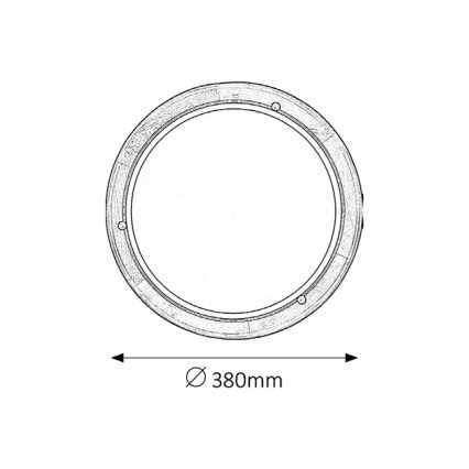 Brilagi - Stropní svítidlo ORBIS 2xE27/60W/230V pr. 38 cm borovice