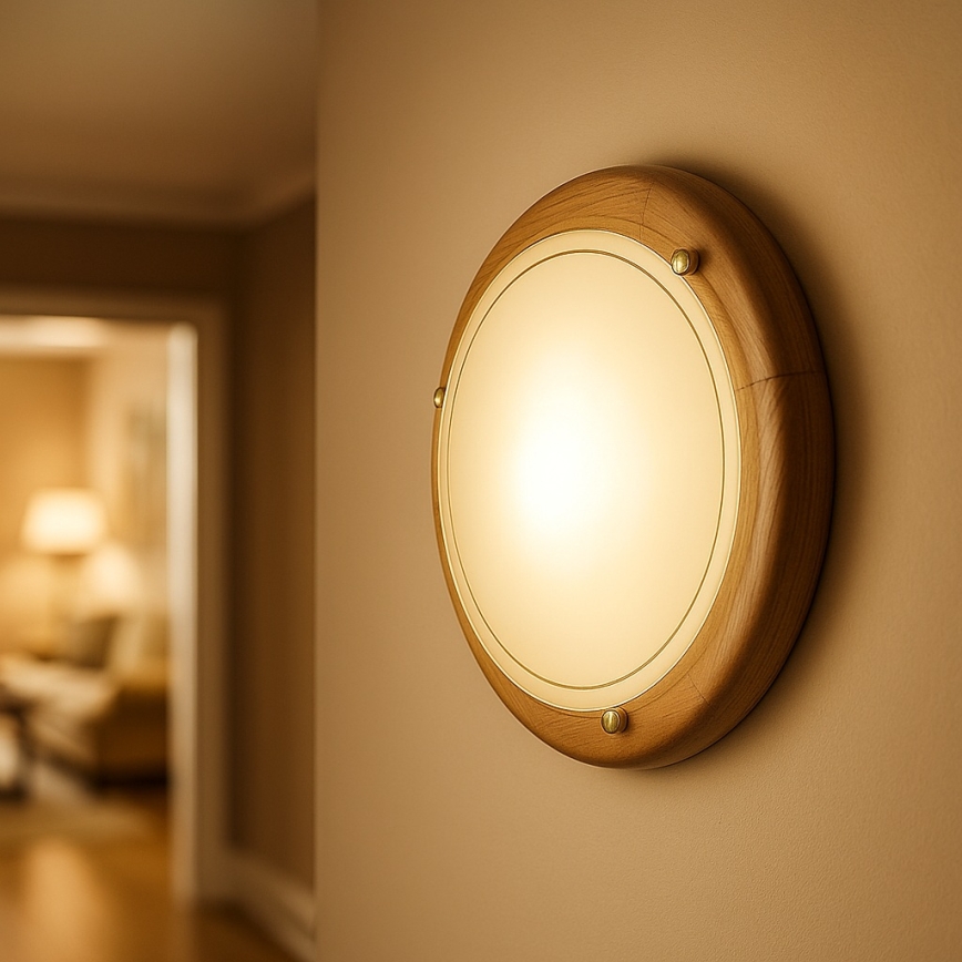 Brilagi - Stropní svítidlo ORBIS 2xE27/60W/230V pr. 38 cm borovice