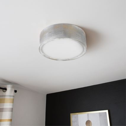 Brilagi - Stropní svítidlo PINO 1xE27/15W/230V borovice/stříbrná pr. 27,5 cm