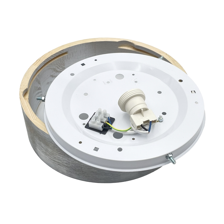 Brilagi - Stropní svítidlo PINO 1xE27/15W/230V borovice/stříbrná pr. 27,5 cm