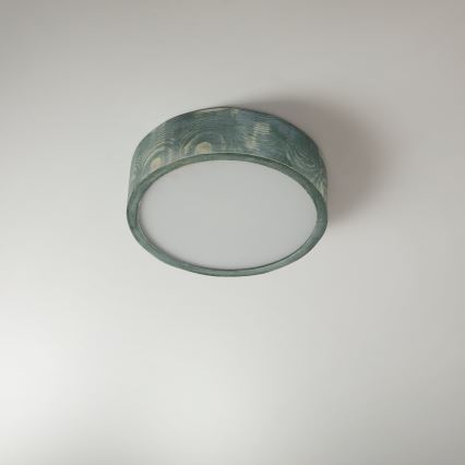 Brilagi - Stropní svítidlo PINO 1xE27/15W/230V borovice/zelená pr. 27,5 cm