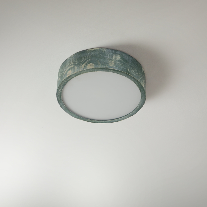 Brilagi - Stropní svítidlo PINO 1xE27/15W/230V borovice/zelená pr. 27,5 cm