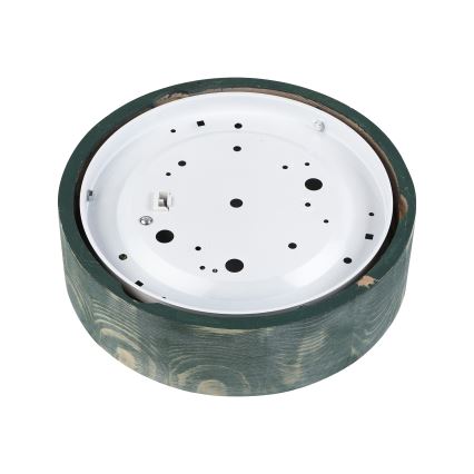 Brilagi - Stropní svítidlo PINO 1xE27/15W/230V borovice/zelená pr. 27,5 cm