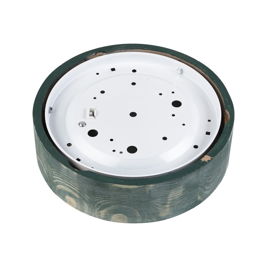 Brilagi - Stropní svítidlo PINO 1xE27/15W/230V borovice/zelená pr. 27,5 cm