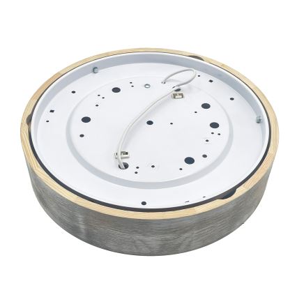 Brilagi - Stropní svítidlo PINO 2xE27/15W/230V borovice/stříbrná pr. 37,5 cm