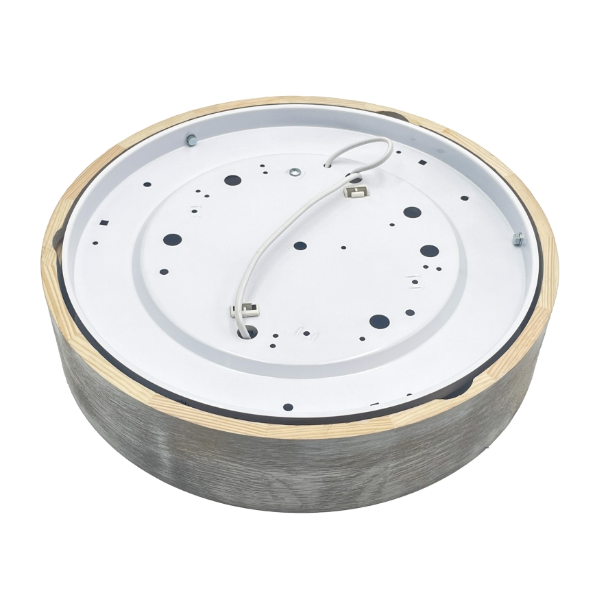 Brilagi - Stropní svítidlo PINO 2xE27/15W/230V borovice/stříbrná pr. 37,5 cm