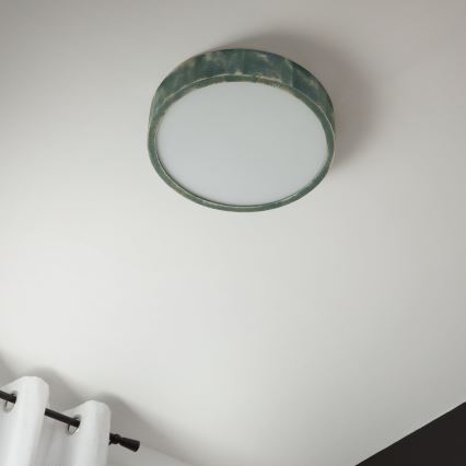 Brilagi - Stropní svítidlo PINO 2xE27/15W/230V borovice/zelená pr. 37,5 cm