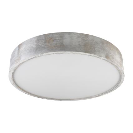 Brilagi - Stropní svítidlo PINO 3xE27/15W/230V borovice/stříbrná pr. 47,5 cm