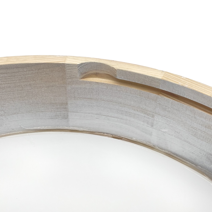 Brilagi - Stropní svítidlo PINO 3xE27/15W/230V borovice/stříbrná pr. 47,5 cm