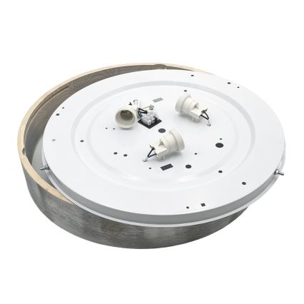Brilagi - Stropní svítidlo PINO 3xE27/15W/230V borovice/stříbrná pr. 47,5 cm