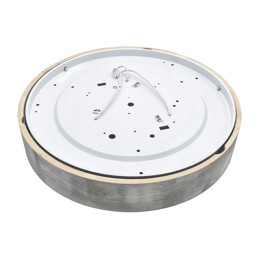 Brilagi - Stropní svítidlo PINO 3xE27/15W/230V borovice/stříbrná pr. 47,5 cm