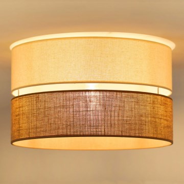Brilagi - Stropní svítidlo ROYAL YUTE 1xE27/15W/230V pr. 40 cm béžová/krémová