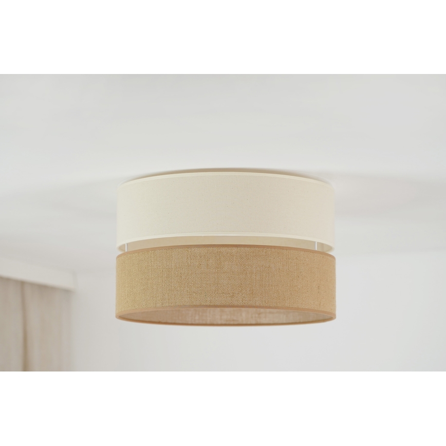 Brilagi - Stropní svítidlo ROYAL YUTE 1xE27/15W/230V pr. 40 cm béžová/krémová