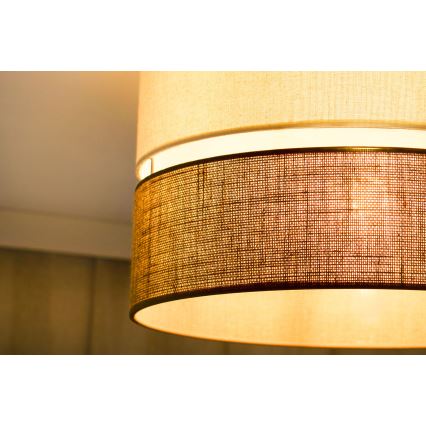 Brilagi - Stropní svítidlo ROYAL YUTE 1xE27/15W/230V pr. 40 cm béžová/krémová