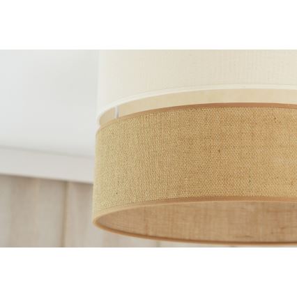 Brilagi - Stropní svítidlo ROYAL YUTE 1xE27/15W/230V pr. 40 cm béžová/krémová